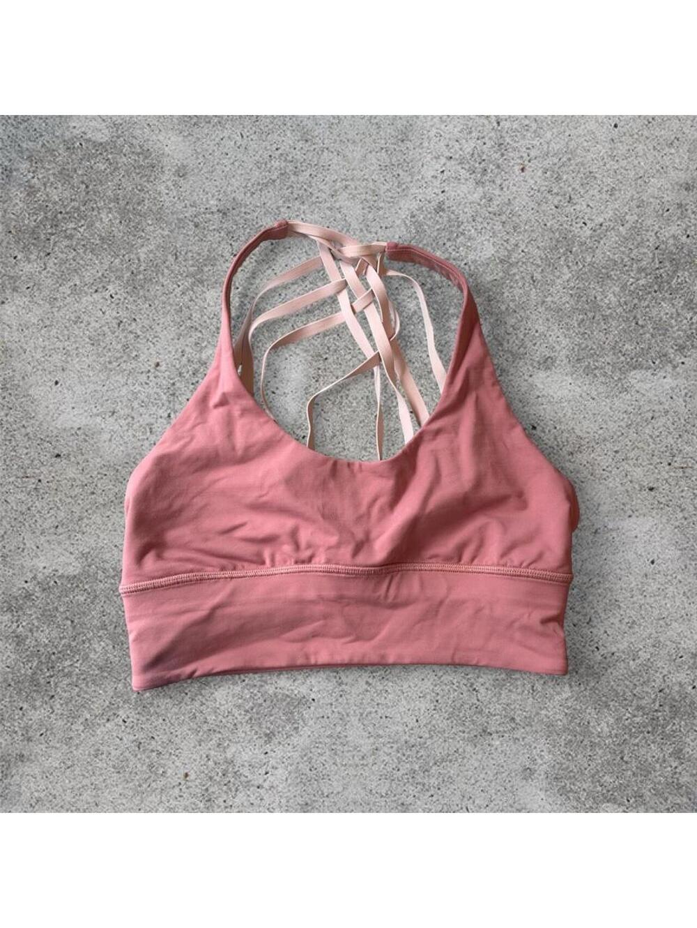 Lululemon pink sports bra